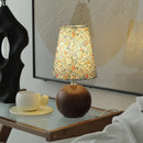 Axyaa Retro Floral Desk Lamp: French Fresh Style, Nordic Design, LED Lights