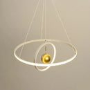 Axyaa Circular Iron Ball Pendant Chandelier for Living Room, Bedroom, Dining Room