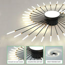 Axyaa Spiral Art LED Ceiling Lamp: Modern Designer Interior Decoration, Living Room, Dining, Bedroom Fixtures