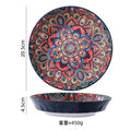 Axyaa Ceramic Vintage Hand-painted Plate Set