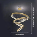 Axyaa Modern Luxury Gold and Black Chandelier for Home Decor