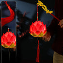 Axyaa Lotus Lantern Hand Held Glowing Light - Festive Chinese Decoration