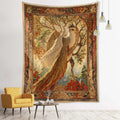 Axyaa Birds Tree of Life Tapestry Wall Hanging - Bohemian Witchcraft Hippie Home Decor