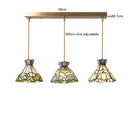 Axyaa Nordic Modern LED Flower Glass Copper Hanging Lamp for Home Decor