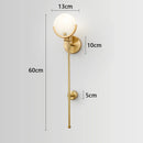Axyaa Nordic Marble LED Wall Light - Minimalist Indoor Home Decor Fixtures