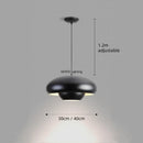 Axyaa Minimalist Circular Pendant Light - Modern Cream Home Decor For Bedroom & Living Room