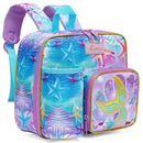 Girls Lunch Bag Axyaa - Washable, Adjustable Strap, Cute Design, Side Pocket, Water Bottle Slot