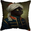 Nordic Cat Dogs Vintage Painting Pillow Cover 45x45cm for Home Hotel Sofa Bed
