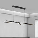 Axyaa LED Bar Chandelier for Modern Minimalist Dining Room Lighting