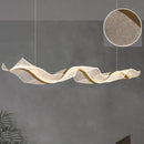 Axyaa Nordic Wave Chandelier: Stylish LED Pendant Light for Dining Room and Bar