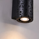 Axyaa Black Travertine Stone LED Wall Lamp Vintage Industrial Stair Light