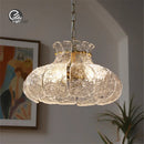 Axyaa Glass French Pendant Chandelier for Dining Room, Bedroom, and Bar