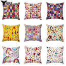 Axyaa Geometric Animal Pattern Cushion Cover for Sofa, Chair, Children's Room