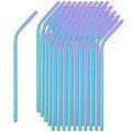 Axyaa Stainless Steel Drinking Straw Set for Juices, Cocktails & Milkshakes
