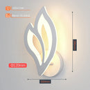 Axyaa Leaf Wall Sconce Modern Indoor Bedroom Lighting