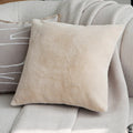 Axyaa Soft Fringed Chenille Pillow Cover with Tree Animals Print