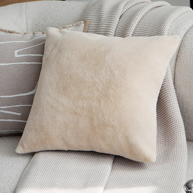 Axyaa Soft Fringed Chenille Pillow Cover with Tree Animals Print