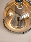 Axyaa Nordic Glass Chandelier LED Light Modern Minimalist Design for Restaurant Bar Bedroom