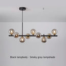 Axyaa Glass Ball Ceiling Chandelier Pendant for Dining Living Room Kitchen Island