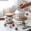 Axya Ventilated Storage Jar for Garlic, Chili, Ginger - Moisture Proof, Anti-Mold Organizer