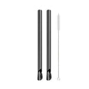 Axyaa Stainless Steel Straw Spoon Set with Brush - Durable, Reusable, & Stylish