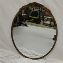Axyaa Baroque Antique Brass Edge Wall Mirror for Entryway, Bathroom, Living Room