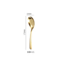 Axyaa Stainless Steel Long Handle Soup Spoon Ice Cream Teaspoons Coffee Spoons