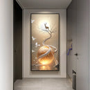 Axyaa Abstract Heavy Texture Painting Wall Lamp for Modern Home Decor