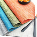 Axyaa Round PVC Placemats Set for Dining Table Farmhouse Boho Kitchen Accessories