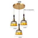 Axyaa Vintage LED Pendant Lamp with Copper Socket and Glass Shade