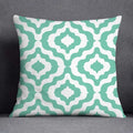 Axyaa Green Geometric Pillow Cover for Home Decor