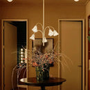 Axyaa French Retro Glass Chandelier - Designer Tulip Art Flower Chandelier