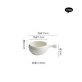 Axyaa White Ceramic Breakfast Salad Soup Noodle Bowl Tableware