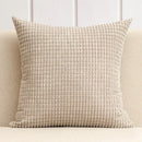 Axyaa Soft Corduroy Corn Grain Throw Pillow Cover for Home Decor - 40/45/50cm