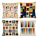 Geometric Pattern Pillow Covers by Axyaa for Sofa, Bedroom, Car - Digital Print, Stylish