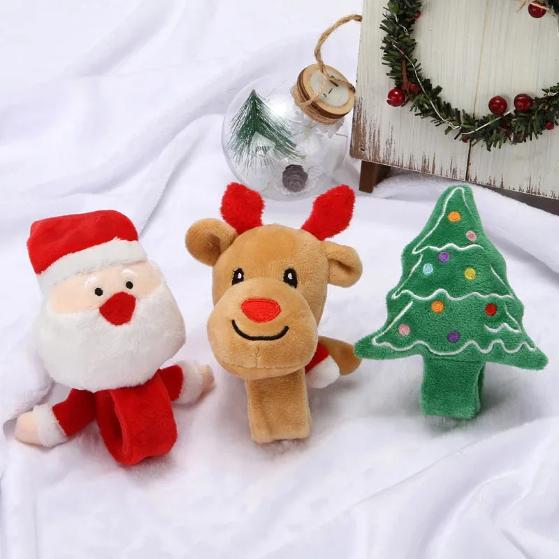 Axyaa Santa Deer Christmas Tree Plush Toys Ornaments Children's Gifts