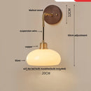 Axyaa Nordic LED Wall Lamp Walnut Wood Bar Porch Stair Light Adjustable Luminaire