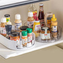 Refrigerator Spice Rack Turntable by Axyaa - 360° Rotating Lazy Susan Organizer