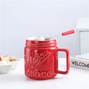 Axyaa Ceramic Chocolate Melting Cup with Fork - 200ML