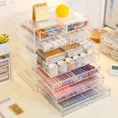 Axyaa Acrylic Stationery Drawer Organizer Watercolor Pen Holder Multi-Layer Storage Rack