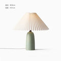 Axyaa Ceramic Table Lamp LED E27 Minimalist Nordic Design for Romantic Bedroom Ambiance