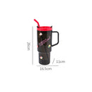 Axyaa 1300ml Tumbler Cup with Handle, Lid, Straw - Big Plastic Travel Drink Bottle