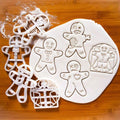 Axyaa Christmas Biscuit Moulds: Snowflake, Gingerbread Man, Santa Claus Mold, Xmas Party Embosser
