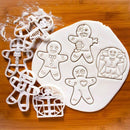 Axyaa Christmas Biscuit Moulds: Snowflake, Gingerbread Man, Santa Claus Mold, Xmas Party Embosser