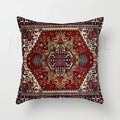 Axyaa Red Moroccan Short Plush Ethnic Style Cushion Cover for Home Decoration