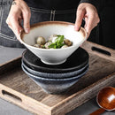 Axyaa Ramen Soup Salad Dessert Sashimi Bowl Set - Retro Japanese Ceramic Bowls