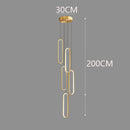 Axyaa Staircase Chandeliers: Modern LED Pendant Light Lamps for Living Room