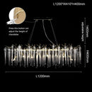 Axyaa Modern Crystal Chandelier Lighting for Dining & Living Room Decor