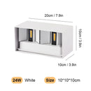 Axyaa Aluminum LED Wall Lamp IP65 Waterproof Outdoor 12W24W Interior Light