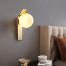 Axyaa White Glass Wall Lights Gold Metal G9 Bulb Luxury Indoor Bedroom Living Room